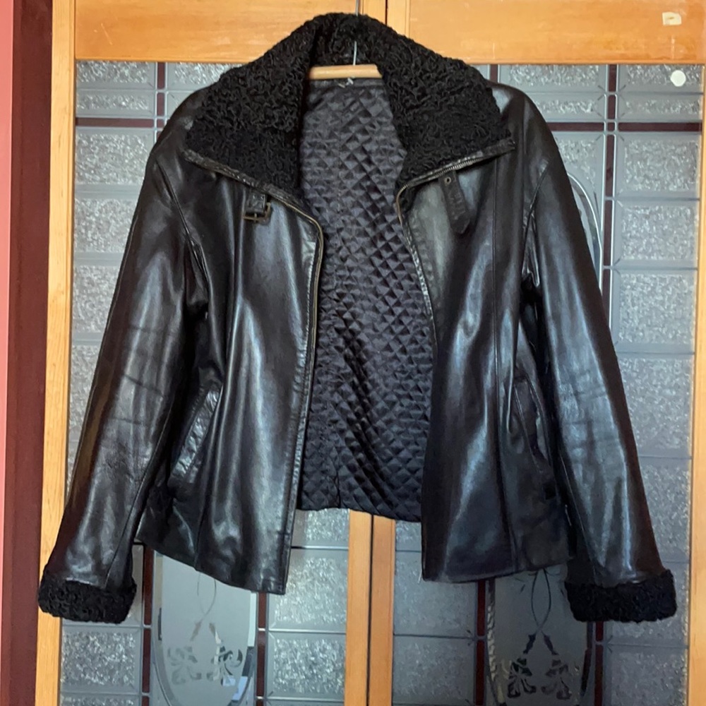 Unisex Leather Bomber Jacker